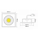 Downlight A 5068Q T FLAT BIO dimbaar IP40
