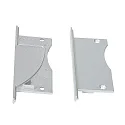 Eindkap LED SMD set van 2, zilver