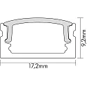 nobilé U-profiel 2 OP, aluminium