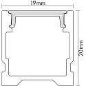 nobilé U-profiel 4TP, aluminium