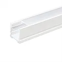 U-profiel 4OP, wit mat