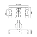 nobilé Verbinder LED SMD 3528 stijf, set van 5