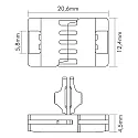 nobilé Verbinder LED SMD 5050 RGB stijf, set van 5, RGB