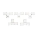 T-connector LED SMD 3528 2-polig, set van 5