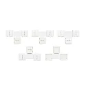T-connector LED SMD 5050/5630 2-polig, set van 5