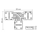 nobilé T-connector LED SMD 5050 set van 5, 4-polig