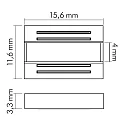 nobilé connector set of 5, transparent