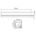 nobilé Volledig gesiliconiseerde ledstrip NEON 1516 3D 4-polig, RGB wit