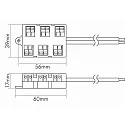nobilé Low-voltage distributor 6-fold, spring clamp