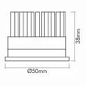 nobilé LED lichtbron LED MODUL D50 rond 7W 600lm 4000K 24° CRI >90 dimbaar