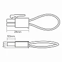 nobilé End contact Short-circuit bridge for PowerLED, 2-pole, AMP