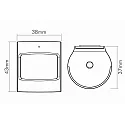 nobilé motion sensor Bluetooth controllable, white