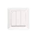 Knop 3-voudig, Bluetooth aanstuurbaar, glanzend, wit