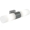 Nordlux Wall luminaire TANGENS Mirror light, 2 flames, E14, IP44, brushed steel