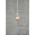 Pendelarmatuur HANG E27 IP20, wit, wit mat 