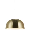 Nordlux Pendelarmatuur CERA E27 IP20, glanzend, messing, zwart 