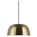 Nordlux Pendelarmatuur CERA E27 IP20, glanzend, messing, zwart 