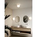 Nordlux Ceiling luminaire ALTON, E27, IP20, brass, glass opal white