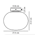 Nordlux Ceiling luminaire ALTON, E27, IP20, black, glass smoky