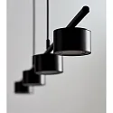 Nordlux LED Pendant luminaire CLYDE bar, 4 flames, 4x 5W, 2700K, 4x 350lm, IP20, 3-Step MOODMAKER, black