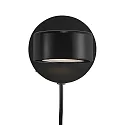 Nordlux Wandarmatuur CLYDE IP20, zwart, zwart mat dimbaar