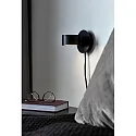 Nordlux Wandarmatuur CLYDE IP20, zwart, zwart mat dimbaar