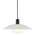 Pendelarmatuur VERONA E27 IP20, opaalwit, zwart, zwart mat 
