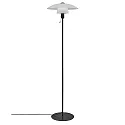 Nordlux Staande lamp VERONA E27 IP20, opaalwit, zwart, zwart mat 