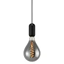 Pendelarmatuur NOTTI E27 IP20, mat, mokka, zwart 