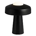 Table lamp TIME, E27, IP20, glass opal white, black