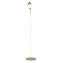 Nordlux Staande lamp CONTINA G9 IP20, mat, messing, opaalwit, wit 
