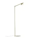 Nordlux Staande lamp CONTINA G9 IP20, mat, messing, opaalwit, wit 