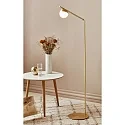 Nordlux Staande lamp CONTINA G9 IP20, mat, messing, opaalwit, wit 