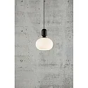 Nordlux Pendant luminaire NOTTI, E27, IP20, glass opal white, mocha