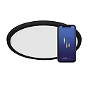Nordlux Plafondarmatuur OJA SMART 29 Tunable White, Bluetooth aanstuurbaar IP20, zwart mat dimbaar