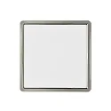 Nordlux LED Ceiling luminaire OJA SQUARE 29, 14,5W, 3000/4000K, 1600lm, IP20, ring white and brushed nickel