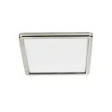 Nordlux LED Ceiling luminaire OJA SQUARE 29, 14,5W, 3000/4000K, 1600lm, IP20, ring white and brushed nickel