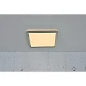 Nordlux LED Ceiling luminaire OJA SQUARE 29, 14,5W, 3000/4000K, 1600lm, IP20, ring white and brushed nickel