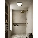 Plafondarmatuur OJA SQUARE 29 IP54 SCENE SELECT hoekig, CCT Switch, instelbaar IP54, zwart mat dimbaar