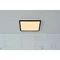 Plafondarmatuur OJA SQUARE 29 IP54 SCENE SELECT hoekig, CCT Switch, instelbaar IP54, zwart mat dimbaar