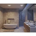 Nordlux Plafondarmatuur OJA 42 IP54 SCENE SELECT plat, rond, CCT Switch IP54, wit mat dimbaar