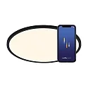 Plafondarmatuur OJA SMART 42 Tunable White, Bluetooth aanstuurbaar IP20, zwart mat dimbaar