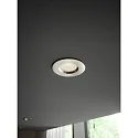 LED Recessed luminaire DORADO Smart Light, set of 1, 4,7W, 2200-6500K, 380lm, IP65, brushed nickel