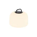 Nordlux Hanglamp op batterijen KETTLE 22 PORTABLE dimbaar IP65, zwart, wit mat dimbaar