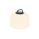 Hanglamp op batterijen KETTLE 22 PORTABLE dimbaar IP65, zwart, wit mat dimbaar