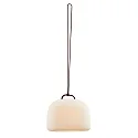 Nordlux Acculamp KETTLE TO-GO 36 IP65, mat, rood, wit dimbaar