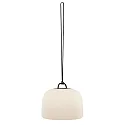 Nordlux Hanglamp op batterijen KETTLE 36 PORTABLE dimbaar IP65, zwart, wit mat dimbaar
