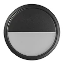 Wandarmatuur voor buitenshuis AVA SMART LIGHT rond, programmeerbaar IP54, zwart mat dimbaar