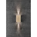 Nordlux Wandarmatuur voor buitenshuis FOLD 10 LED up down, hoekig, instelbaar, schakelbaar IP54, glanzend, messing 
