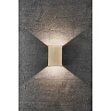 Nordlux Wandarmatuur voor buitenshuis FOLD 10 LED up down, hoekig, instelbaar, schakelbaar IP54, glanzend, messing 